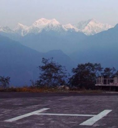 Helipad at Namchi - Hotel Blue Tamarind, Namchi